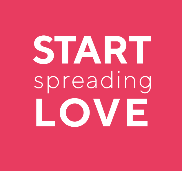start spreading love pink logo