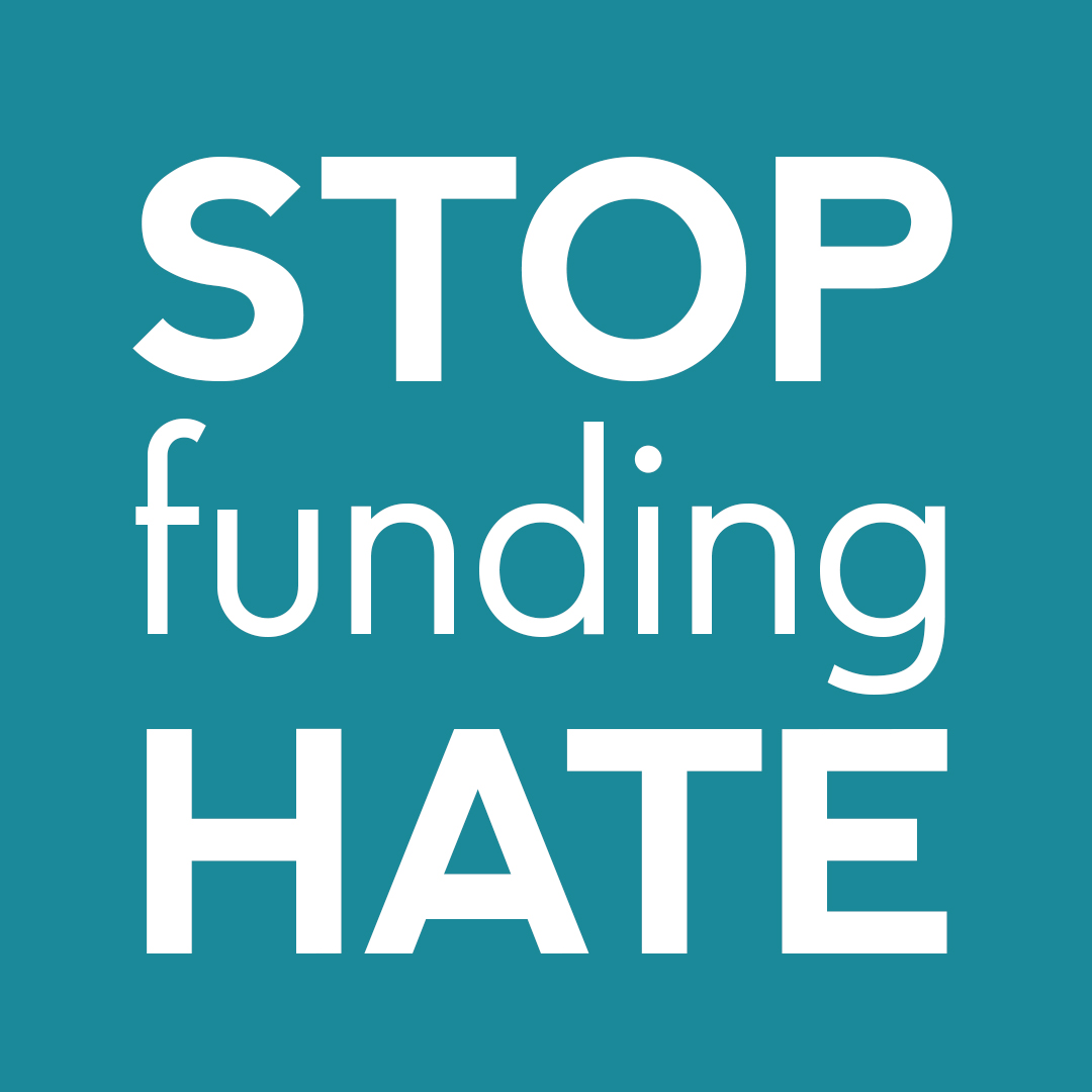 Stop Funding hate logo