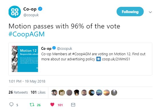 sfh co-op motion passes 96%